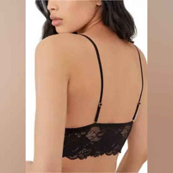 FREE PEOPLE INTIMATELY EVERYDAY LACE LONGLINE BRA 2-PACK IN BLACK COMBO - Picture 3 of 7